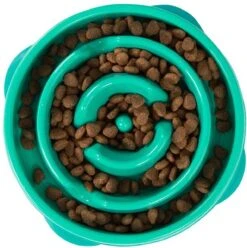 Outward Hound Slo Bowl Fun Feeder Voerbak - Anti Schrok Voerbak - Voerbak Slo-Bowl Mini Drop Teal Lichtblauw - 22X22X5 CM -Huisdier Verkoop 1196x1200 17