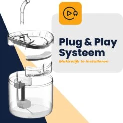 MIRO Luxe Drinkfontein - Drinkbak - Katten & Honden - Plug & Play - Zeer Stil - Met Sensor - 1.8 Liter Inhoud - + Extra Filter - Nederlandse Handleiding -Huisdier Verkoop 1197x1200 6