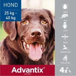 Bayer Advantix Spot-on 400/2000 25+ Kg - 4 Pipetten -Huisdier Verkoop 1199x1200 13