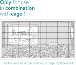 Navaris Houten Hamsterhuis - Speelhut Voor Hamsters, Kleine Knaagdieren, Gerbils, Muizen - Schuilplaats Op Twee Etages Voor Hamster, Cavia, Muis -Huisdier Verkoop 1200x1015 7