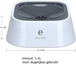 Els Pets Drinkbak Voor Honden - Anti Knoei Drinkbak - 1.5L - Anti Slobberen - Drinkbak Voor In De Auto - Road Refresher - Grijs -Huisdier Verkoop 1200x1016 1