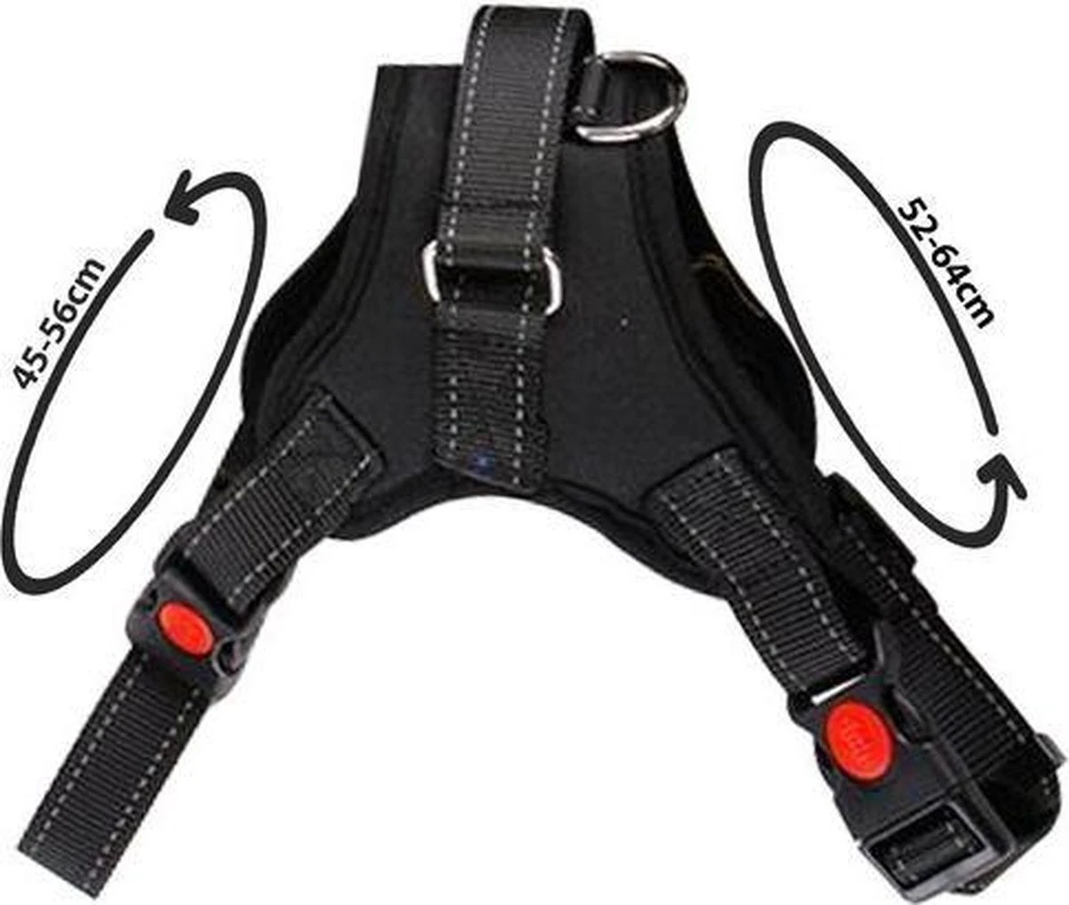 PetsPro Hondentuigje - Maat M - Anti Trek Honden Harnas - Honden Tuig - Tot 30 Kg - Nek Omvang: 45-56 Cm Borst Omvang: 52-64 Cm 6 PetsPro Hondentuigje - Maat M - Anti Trek Honden Harnas - Honden Tuig - Tot 30 Kg - Nek Omvang: 45-56 Cm Borst Omvang: 52-64 Cm - Afbeelding 4