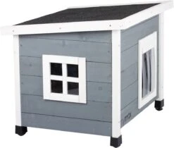 MyMax Kattenhuis - Hout - Openslaand Bitumen Dak - Kattenhuis Voor Buiten - Kattenhok - Kattenhuisje Hout - Grijs - 57*45*43CM 12 MyMax Kattenhuis - Hout - Openslaand Bitumen Dak - Kattenhuis Voor Buiten - Kattenhok - Kattenhuisje Hout - Grijs - 57*45*43CM -Huisdier Verkoop 1200x1020 3