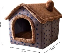 Château Animaux® Hondenhuis - Kattenhuis - 50 X 40x 46 Cm - Dierenhuis - Kattenhok - Hondentent - Hondenhuisjes Voor Binnen - Bruin 14 Château Animaux® Hondenhuis - Kattenhuis - 50 X 40x 46 Cm - Dierenhuis - Kattenhok - Hondentent - Hondenhuisjes Voor Binnen - Bruin -Huisdier Verkoop 1200x1022 7
