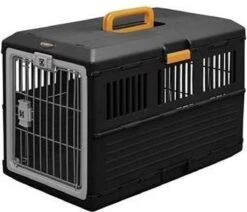 Merkloos Iris Ohyama Inklapbare Reismand Huisdieren FC-670 - Kunststof - Zwart/Oranje