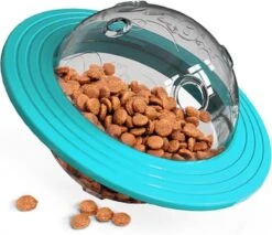 Merkloos Hondenspeeltje UFO Blauw Geschikt Voor Puppy's Tot En Met Grote Honden - Honden Speelgoed - Anti Bijt Speelgoed - Voerbal - Honden Speelgoed Intelligentie - Bijtspeelgoed - Interactieve Hond - Hondenspeeltjes - Traingsbal - Sterk Materiaal - Blauw -Huisdier Verkoop 1200x1037 4