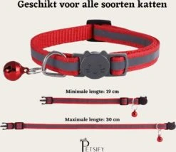 Petsify - Kattenhalsband Met Belletje - Veiligheidssluiting - Reflecterend - Halsband Kat - Halsband Kitten - Set Van 11 -Huisdier Verkoop 1200x1038 4
