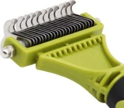 Hondenborstel - Dubbelzijdig Ontharing Tool - Herbruikbare Honden & Kattenvachtkam - Huisdier Grooming - 1 Stuk - Groen -Huisdier Verkoop 1200x1044