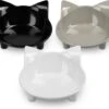 Navaris Voerbakjes Voor Katten - Set Van 3 Voer- En Waterbakken - Met Kattenkopjes Vorm - Antislip - Etensbakjes In Grijs, Wit En Zwart 2 Navaris Voerbakjes Voor Katten - Set Van 3 Voer- En Waterbakken - Met Kattenkopjes Vorm - Antislip - Etensbakjes In Grijs, Wit En Zwart -Huisdier Verkoop 1200x1047 10