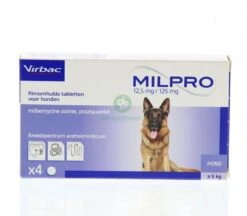 Milpro Ontwormingsmiddel - Hond Boven 5 Kg - 4 Tabletten 13 Milpro Ontwormingsmiddel - Hond Boven 5 Kg - 4 Tabletten -Huisdier Verkoop 1200x1048
