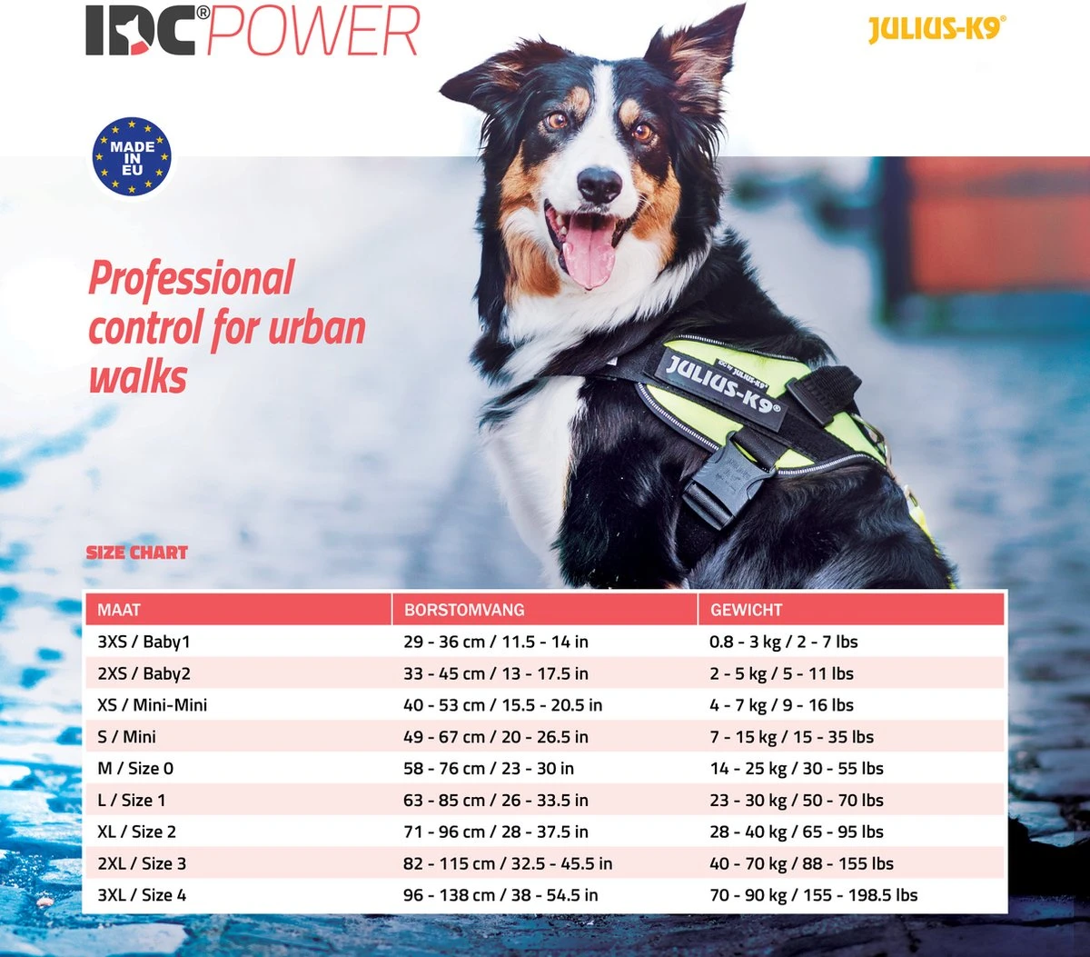 Julius K9 Julius-K9 IDC®Powertuig, S - Mini, Zwart 7 Julius K9 Julius-K9 IDC®Powertuig, S - Mini, Zwart - Afbeelding 5