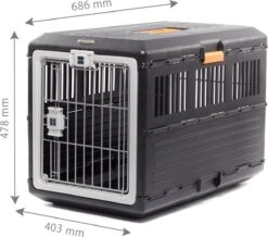 Merkloos Iris Ohyama Inklapbare Reismand Huisdieren FC-670 - Kunststof - Zwart/Oranje -Huisdier Verkoop 1200x1059 6