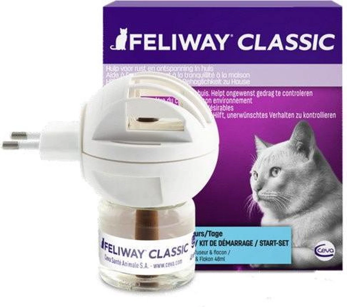 Feliway Classic - Startset - 1 Verdamper + 1 Vulling 48ml - Anti-stress Voor Kat 14 Feliway Classic - Startset - 1 Verdamper + 1 Vulling 48ml - Anti-stress Voor Kat - Afbeelding 12