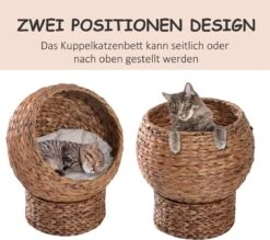 PawHut Kattenmand Rotan Kattennest Kattenbed Met Kussen Huisdierbed Bruin D30-104 19 PawHut Kattenmand Rotan Kattennest Kattenbed Met Kussen Huisdierbed Bruin D30-104 -Huisdier Verkoop 1200x1062 6