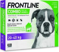 Frontline Combo - L: Van 20 Tot 40 Kg - Anti Vlooienmiddel En Tekenmiddel - Hond - 3 Pipetten -Huisdier Verkoop 1200x1065 3