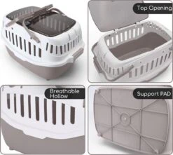 Nobleza 41WSJ - Reisbench - Reismand - Transportbox - 58 X 40 X 42.5 Cm - Grijs -Huisdier Verkoop 1200x1075 5