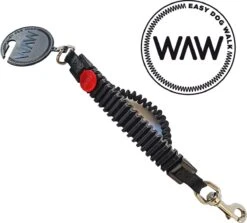 WAW Easy Dog Walk 'schokdemper' Zwart - XXL - >40 Kg