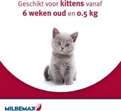 Elanco Milbemax Kitten & Kat - Anti Wormenmiddel - 2 Tab 0.5 Tot 2 Kg 11 Elanco Milbemax Kitten & Kat - Anti Wormenmiddel - 2 Tab 0.5 Tot 2 Kg -Huisdier Verkoop 1200x1095 8