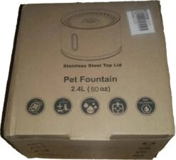 Merkloos Drinkfontein Voor Hond En Kat - RVS Waterbak - Dieren Drinkbak - Vers Water Fontein - Drinkfontein Katten- 3 Standen - 2.4 Liter - Incl. 1 Koolstoffilter -Huisdier Verkoop 1200x1095 9