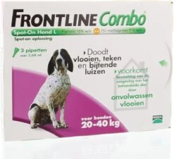 Frontline Combo - L: Van 20 Tot 40 Kg - Anti Vlooienmiddel En Tekenmiddel - Hond - 3 Pipetten -Huisdier Verkoop 1200x1100 6