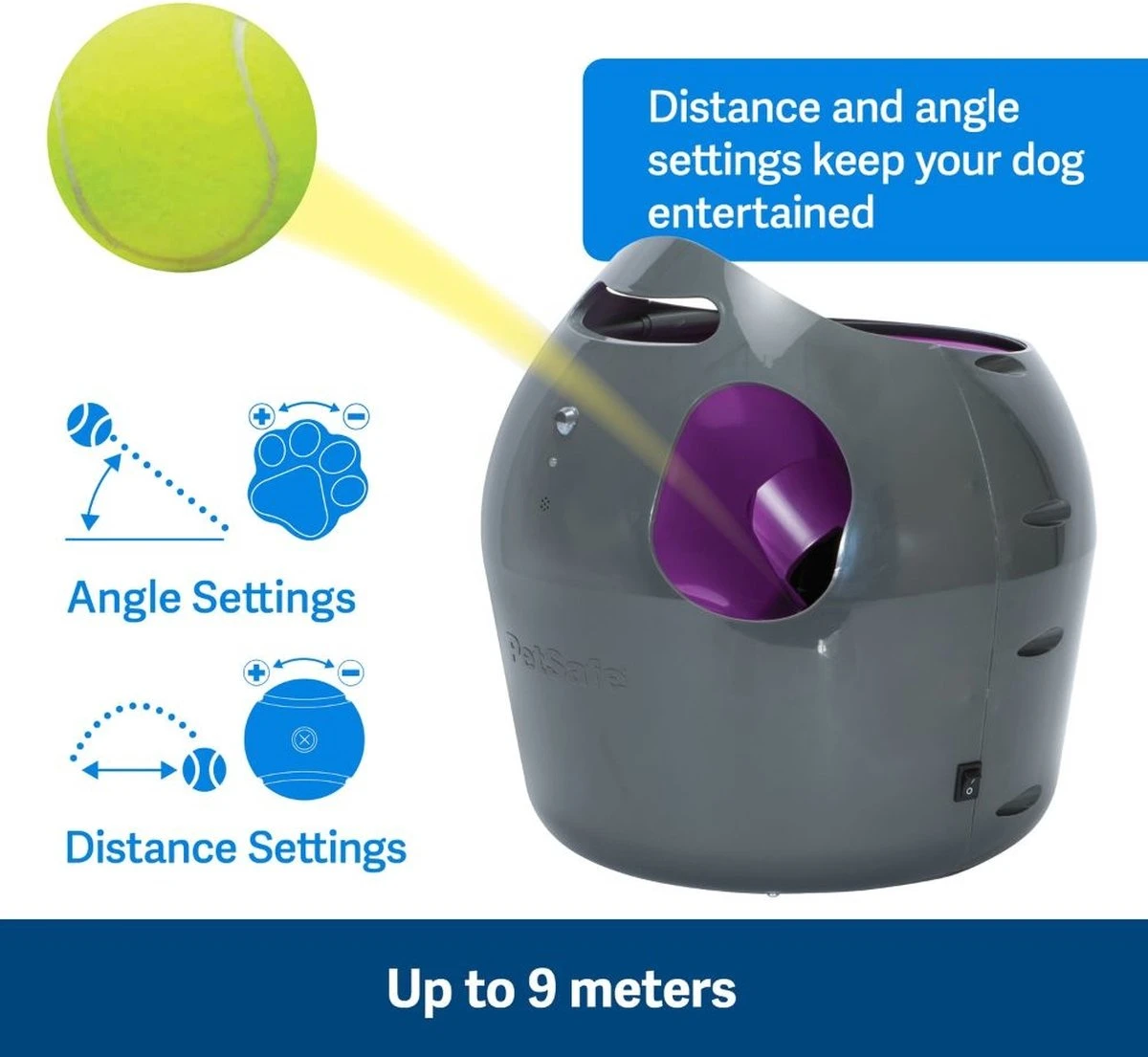 PetSafe Automatische Ballenwerper - Dierenspeelgoed 6 PetSafe Automatische Ballenwerper - Dierenspeelgoed - Afbeelding 4