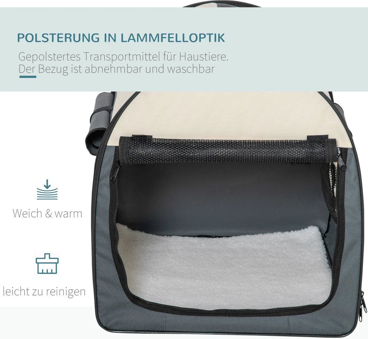 PawHut Hondenbox Inklapbare Hondentransportbox Dier 2 Kleuren 5 Maten 1O-T46O-R3DG-2 11 PawHut Hondenbox Inklapbare Hondentransportbox Dier 2 Kleuren 5 Maten 1O-T46O-R3DG-2 - Afbeelding 9