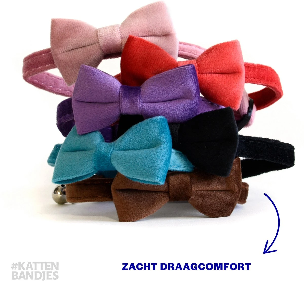 Kattenhalsband Velvet Met Strik | Halsband Kat | Kattenband Velours | Kattenbandje Velvet Met Strik, Veiligheidssluiting En Belletje In Roze 7 Kattenhalsband Velvet Met Strik | Halsband Kat | Kattenband Velours | Kattenbandje Velvet Met Strik, Veiligheidssluiting En Belletje In Roze - Afbeelding 5