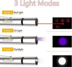 Laserpen - Oplaadbaar Met USB - Rode Laser - RVS Zilver - UV - Zaklamp - LED - Kat - Katten Speeltjes - Kattenspeelgoed - 7 Verschillende Standen -Huisdier Verkoop 1200x1114 21