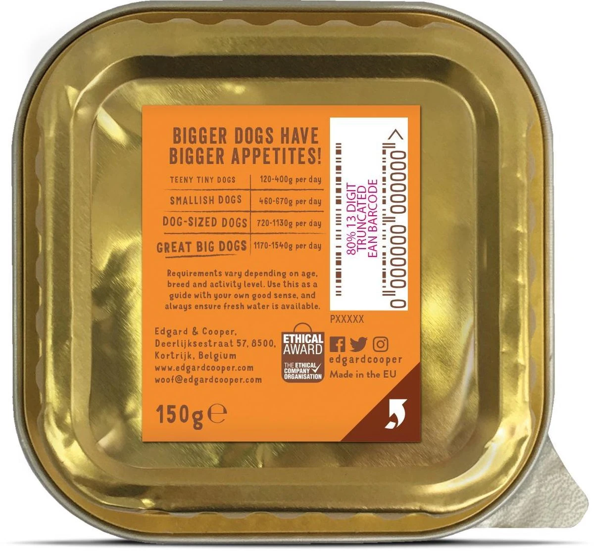 Merkloos 11x Edgard & Cooper Kuipje Vers Vlees Hondenvoer Kip - Kalkoen 150 Gr 10 Merkloos 11x Edgard & Cooper Kuipje Vers Vlees Hondenvoer Kip - Kalkoen 150 Gr - Afbeelding 8