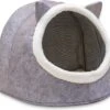 Merkloos Opvouwbaar Kattenhuis - En Hondennest – Cat House - Kattenhol - Cat Cave - Grijs -Huisdier Verkoop 1200x1117 13