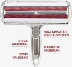 Merkloos Hoogwaardige - Huisdierhaar Verwijderaar - Hondenhaar - Pluizenborstel - Ontharingsborstel - Wit