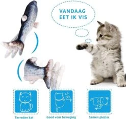 TwinQ Dansende Vis - Bewegende Vis Met Kattenkruid - Kattenspeeltjes - USB Oplaadbaar - Speelgoed Voor Katten - Incl. Kattenlampje -Huisdier Verkoop 1200x1128 16