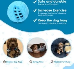 Nobleza Honden Speelgoed - Hondenspeeltjes - Hondenbal - Hondenspeelgoed - Honden Bal - Snackbal Hond - Kauwspeelgoed - Blauw - 8 Cm -Huisdier Verkoop 1200x1129 3