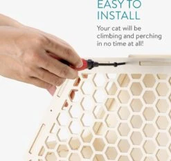 Navaris Katten Klimwand 4-delige Set - Katten Klimmuur Voor Binnenshuis - Kattenmeubel Met Wandmontage - Met Drie Plankjes Voor Meer Klimplezier -Huisdier Verkoop 1200x1132 8