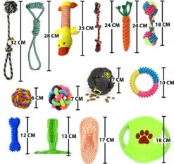 Filo Honden Speelgoed Set 14 Stuks - Hondenspeeltjes Knuffel - Hondenbal - Flostouw - Bot - Frisbee - Hondentouw - Hondenspeelgoed Intelligentie - Kauwspeelgoed Hond En Puppy - Bijtspeelgoed Hondenknuffel - Hondenspeeltje Met Piep -Huisdier Verkoop 1200x1133 10