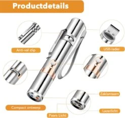 DOWO® - Laserpen - USB Oplaadbaar - Kattenspeeltjes - 7 Verschillende Standen - Laserlampje - RVS Zilver - Laser Pointer 13 DOWO® - Laserpen - USB Oplaadbaar - Kattenspeeltjes - 7 Verschillende Standen - Laserlampje - RVS Zilver - Laser Pointer -Huisdier Verkoop 1200x1133 13