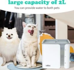 Nobleza USB Drinkfontein Voor Hond/Kat - 2L - Incl. 2 Filters - Wit -Huisdier Verkoop 1200x1136 11