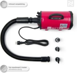 Nuvoo Professionele Hondenföhn / Waterblazer / Hondenborstel Met 3 Opzetstukken - Verstelbare Vermogen Tot 2200W - Warme / Koude Stand - Rood 17 Nuvoo Professionele Hondenföhn / Waterblazer / Hondenborstel Met 3 Opzetstukken - Verstelbare Vermogen Tot 2200W - Warme / Koude Stand - Rood -Huisdier Verkoop 1200x1136 3