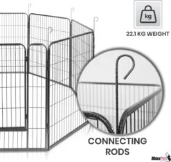 MaxxPet Puppyren - Hondenbench - Hondenren- Puppyren Met 8 Kennelpanelen - Staal -80 X 100 Cm Ø 210 Cm -Huisdier Verkoop 1200x1138 1