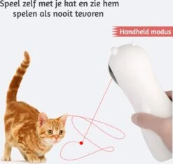 Merkloos Automatisch Kattenspeeltje Laser Intelligent Interactief Voor Katten – Laser Kat – 3 Verschillende Standen – Incl. Oplaadkabel – Geruisloze Motor -Huisdier Verkoop 1200x1138 11