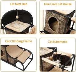 Exxen Kattenboom Kat Klimtoren Kat Krabpaal Toren Voor Grote Kleine Katten Kitten Condo Met Hangmat Bed -Huisdier Verkoop 1200x1138 9
