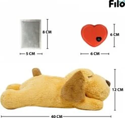 Filo Hondenknuffel Met Hartslag En Warmtebron - Hartslagknuffel Hondenspeelgoed Snuggle Puppy - Knuffel Met Hartslag - Heartbeat Knuffel Hond -Huisdier Verkoop 1200x1139 7