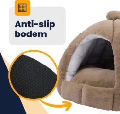 MIRO Katten Huis - Kattenhuizen - Kattenhok - Kattenmand - Dierenhuis - Extra Zacht - Bruin 16 MIRO Katten Huis - Kattenhuizen - Kattenhok - Kattenmand - Dierenhuis - Extra Zacht - Bruin -Huisdier Verkoop 1200x1140 20