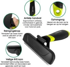 Mister Mill Trimhark - Hondenkam Kattenkam - Dierenkam 6,6 CM 13 Mister Mill Trimhark - Hondenkam Kattenkam - Dierenkam 6,6 CM -Huisdier Verkoop 1200x1143 4