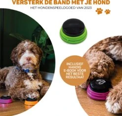 Vulpes Pets® PRO Praatknop Voor Honden - Dogbuttons - Laat Uw Huisdier Spreken - Hondenspeelgoed - Honden Training - Incl. E-Book & Trainingsstickers 19 Vulpes Pets® PRO Praatknop Voor Honden - Dogbuttons - Laat Uw Huisdier Spreken - Hondenspeelgoed - Honden Training - Incl. E-Book & Trainingsstickers -Huisdier Verkoop 1200x1143 9