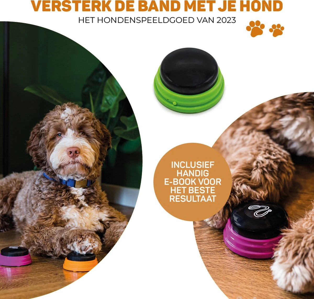 Vulpes Pets® PRO Praatknop Voor Honden - Dogbuttons - Laat Uw Huisdier Spreken - Hondenspeelgoed - Honden Training - Incl. E-Book & Trainingsstickers 9 Vulpes Pets® PRO Praatknop Voor Honden - Dogbuttons - Laat Uw Huisdier Spreken - Hondenspeelgoed - Honden Training - Incl. E-Book & Trainingsstickers - Afbeelding 7