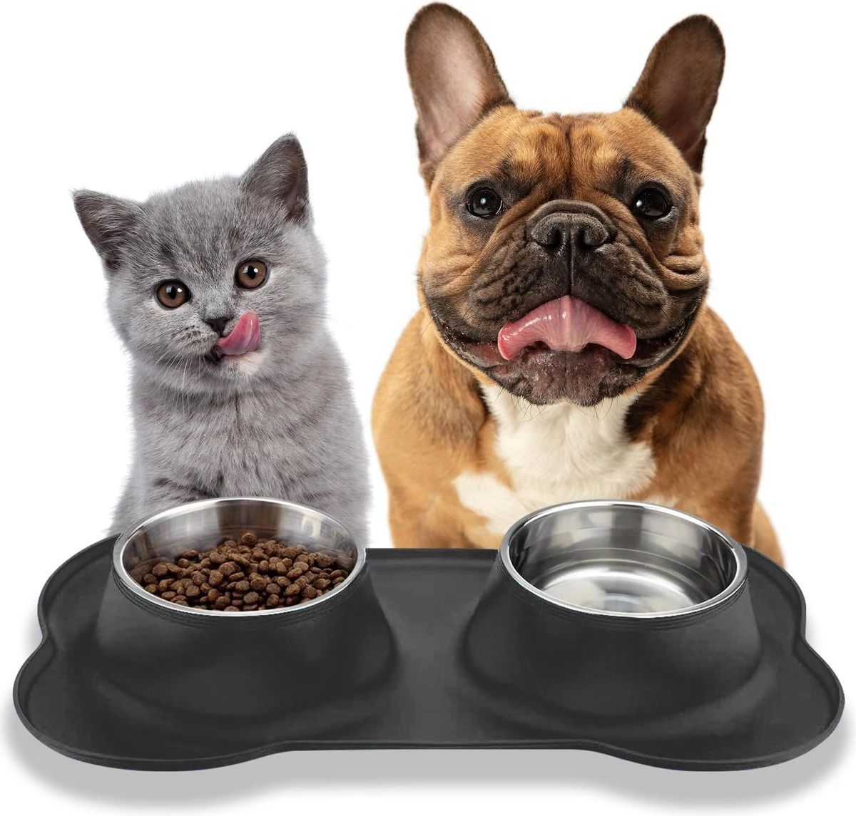 Dubbele Antislip Voerbak Hond - Eetbak En Drinkbak Kat - Hondenbak - Kattenvoerbak – Hondenvoerbak 3 Dubbele Antislip Voerbak Hond - Eetbak En Drinkbak Kat - Hondenbak - Kattenvoerbak – Hondenvoerbak