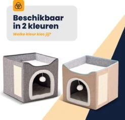 MIRO Katten Huis - Kattenhuizen - Kattenhok - Kattenmand - Dierenhuis - Opvouwbaar - Met Krabmat - Abrikoos 14 MIRO Katten Huis - Kattenhuizen - Kattenhok - Kattenmand - Dierenhuis - Opvouwbaar - Met Krabmat - Abrikoos -Huisdier Verkoop 1200x1148 16
