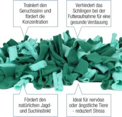 Bella & Balu Snuffelmat Voor Honden (45 X 30 Cm) - Het Snuffelmatten Dient Als Interactief Zoekspel, Bevordert Het Natuurlijk Zoeken Naar Voedsel En Traint De Reukzin Van Uw Hond (Groen) -Huisdier Verkoop 1200x1150 10