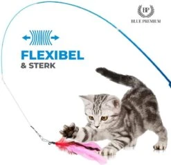 Merkloos 2 Kattenhengels Met 10 Speeltjes – Bewegende Kattenspeeltjes Met Veren En Belletjes – Interactieve Kattenspeelgoed Voor Kittens – Cat Toys -Huisdier Verkoop 1200x1155 19